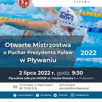 Plakat Otwartych Mistrzostw w Pływaniu
