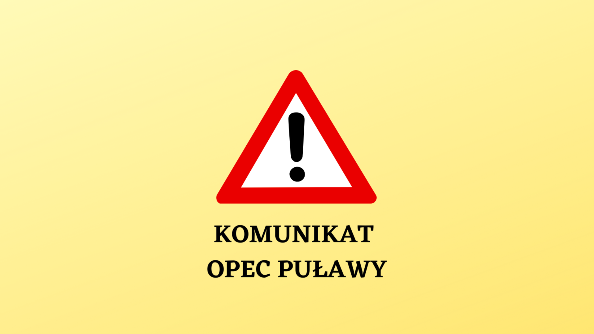 Komunikat OPEC Puławy