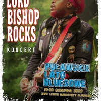 Plakat zawiera informację o koncercie Lord Bisshop Rocks