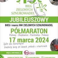 Plakat Półmaraton Zielonych Sznurowadeł.