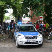 Rodzinny Rajd Rowerowy Puławy – Matygi – Puławy - rajd zabezpieczała policja
