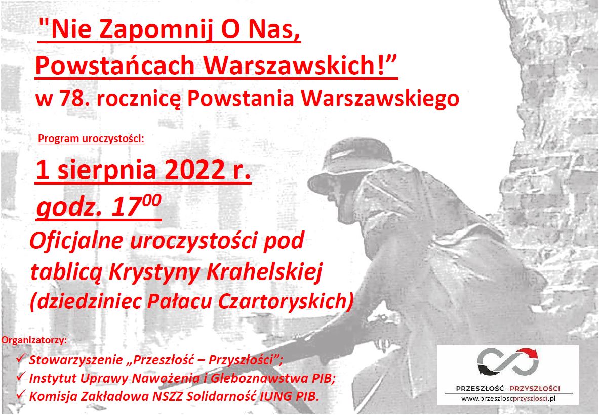 Powstanie Warszawskie - program uroczystości